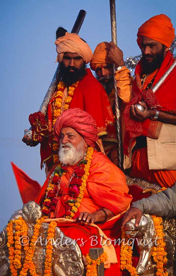  Guru riding his elephant 